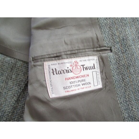 Vtg Men Bill Boyd's Harris Tweed Handwoven Wool Sport Jacket Sz See Pic (MJ2) - Picture 10 of 13